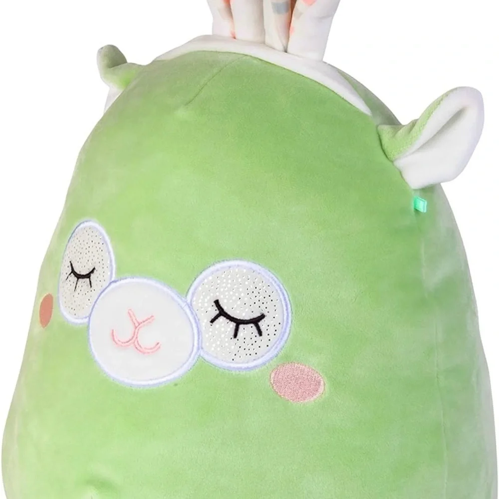 Squishmallows NWT Green Bunny Ears Plush MILEY LLAMA EASTER new mint green